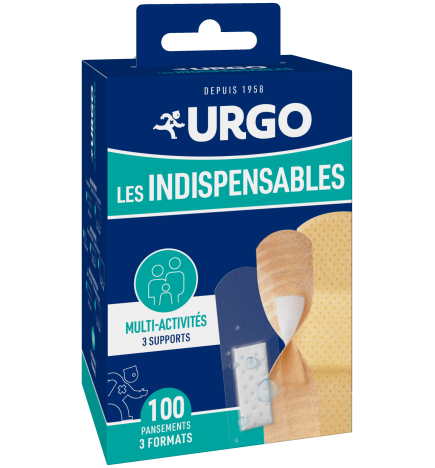Urgo – Les Indispensables Pansements, 100 pansements 3 formats