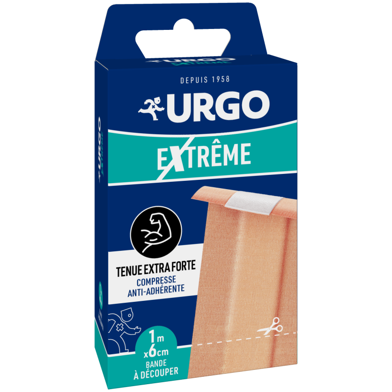 Urgo – Bande à découper Extrême, 1 m x 6 cm Urgo – Bande à découper Extrême, 1 m x 6 cm