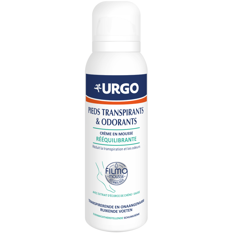 Urgo – Crème Mousse Rééquilibrante Pieds Transpirants, 125 ml Urgo – Crème Mousse Rééquilibrante Pieds Transpirants, 125 ml
