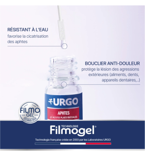 Urgo – Filmogel Aphtes et Petites Plaies Buccales, 6 ml