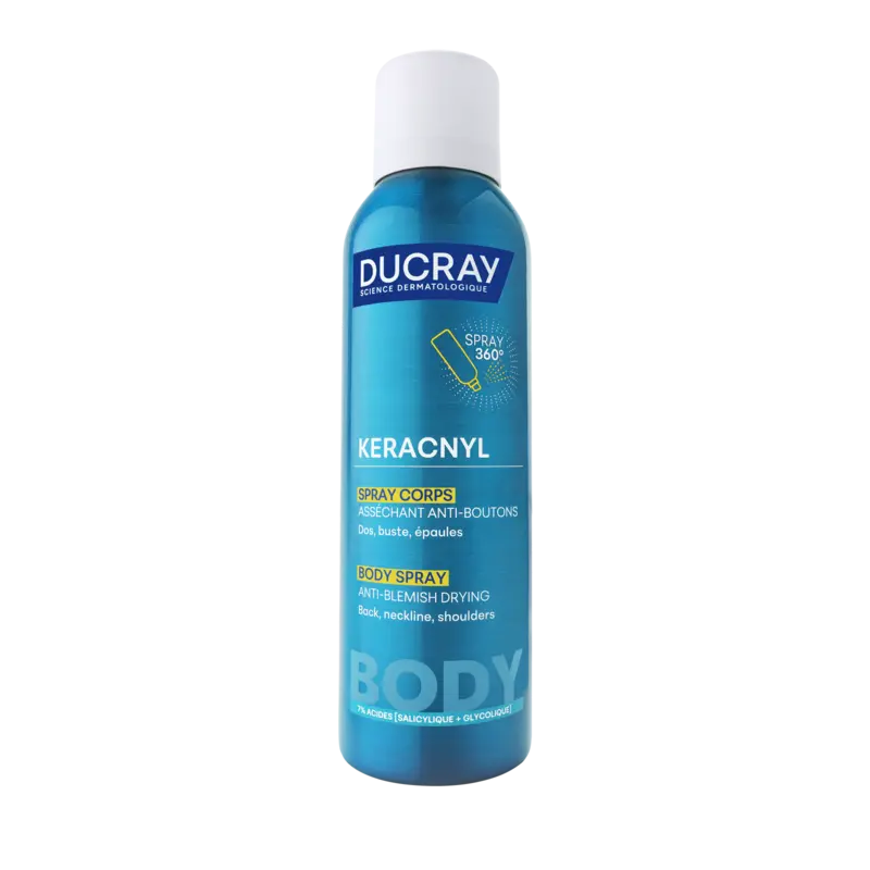 Ducray – Keracnyl Spray Corps Asséchant Anti-Boutons, 150 ml Ducray – Keracnyl Spray Corps Asséchant Anti-Boutons, 150 ml