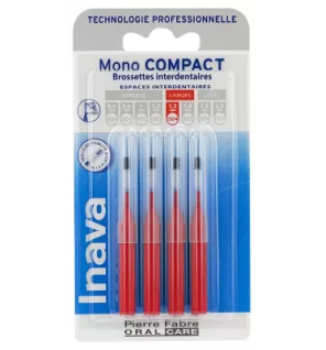 Inava – Mono Compact Brossettes Interdentaires ISO4, 4 unités