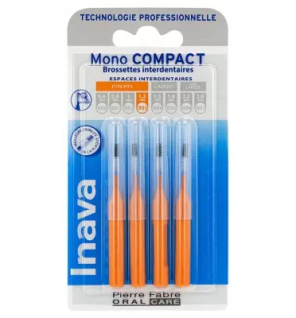 Inava – Mono Compact Brossettes Interdentaires ISO3, 4 unités