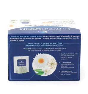 Laboratoires IPRAD – ChronoDorm Mélatonine 1 mg, 20 sachets