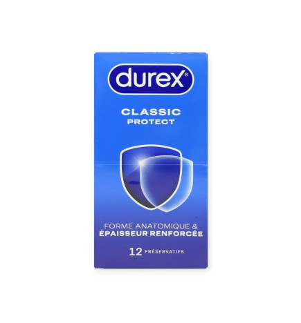 Durex – Classic Protect, boîte de 12 préservatifs