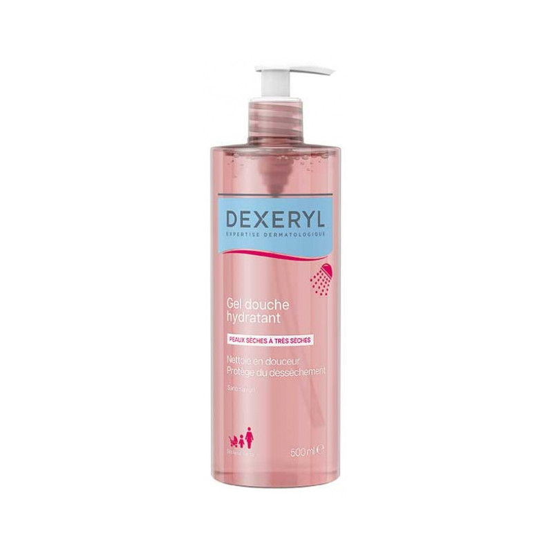 Dexeryl – Gel douche hydratant peaux sèches à très sèches, 500 ml