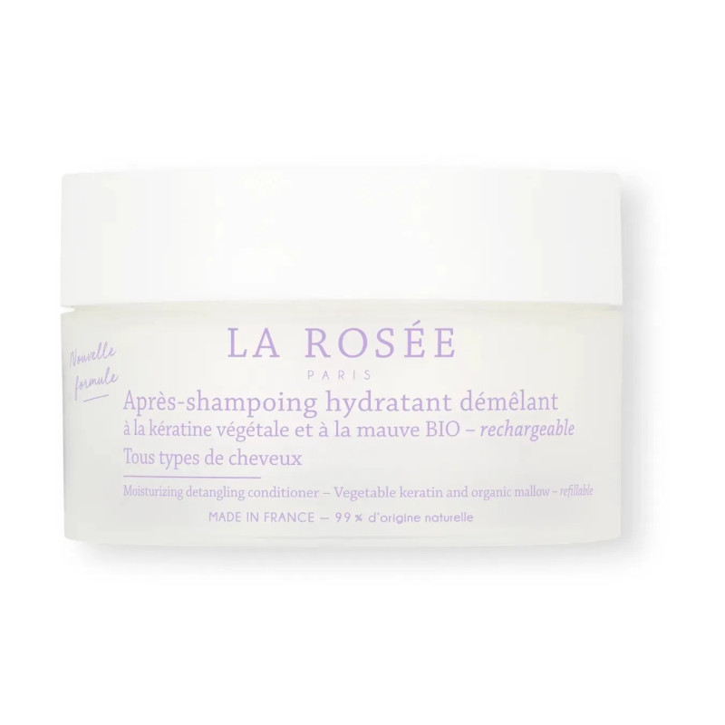 La Rosée – Après-shampoing hydratant démêlant tous types de cheveux, 200 ml