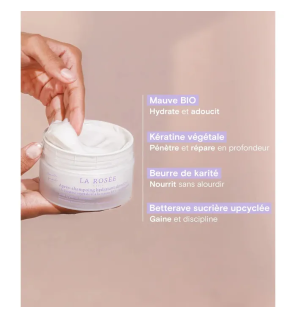 La Rosée – Après-shampoing hydratant démêlant tous types de cheveux, 200 ml