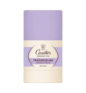 Cavaillès – Déodorant fraîcheur 48H Patchouli stick tous types de peaux, 50 g