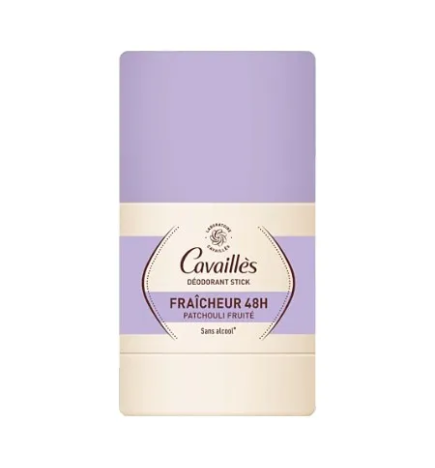 Cavaillès – Déodorant fraîcheur 48H Patchouli stick tous types de peaux, 50 g
