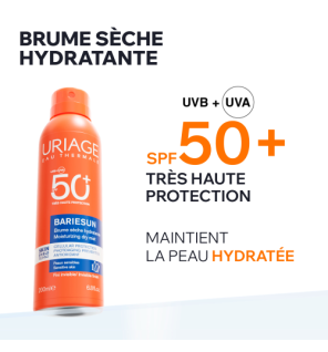 Uriage – Bariésun Brume Sèche Hydratante SPF50+, 200 ml