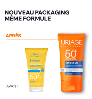 Uriage – Bariésun Crème Protectrice Hydratante Sans Parfum SPF50+, 50 ml