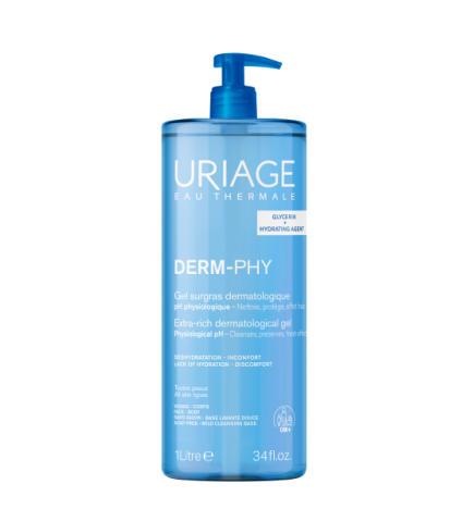 Uriage – Derm-Phy Gel Surgras Dermatologique, 1L