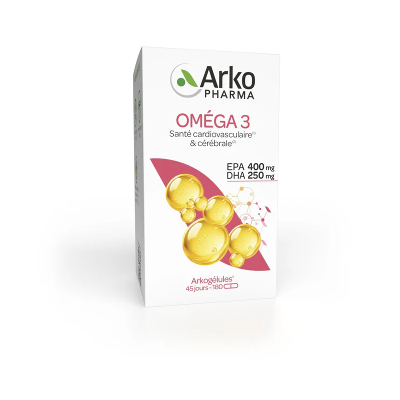 Arkopharma – Arkogélules Oméga 3, 180 capsules Arkopharma – Arkogélules Oméga 3, 180 capsules