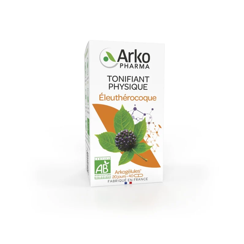Arkopharma – Arkogélules BIO Éleuthérocoque, 40 gélules
