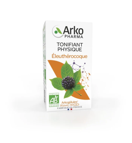 Arkopharma – Arkogélules BIO Éleuthérocoque, 40 gélules