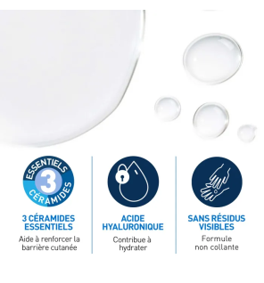 CeraVe – Eau Micellaire Hydratante peaux normales à sèches, 400 ml