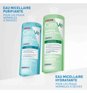 CeraVe – Eau Micellaire Hydratante peaux normales à sèches, 400 ml