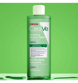 CeraVe – Eau Micellaire Hydratante peaux normales à sèches, 400 ml