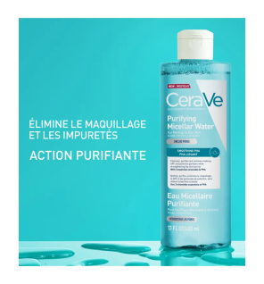 CeraVe – Eau Micellaire Purifiante peaux normales à grasses, 400ml