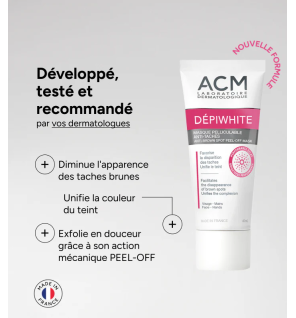 Dépiwhite – Masque Pelliculable Anti-taches, 40 ml