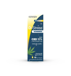 Synergia – D-Stress Sommeil Huile CBD 10 %, 10 ml