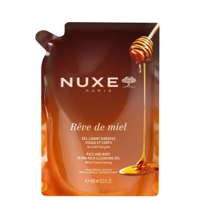 Nuxe – Rêve de Miel Recharge Gel Lavant Surgras Visage et Corps, 400 ml