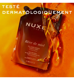 Nuxe – Rêve de Miel Recharge Gel Lavant Surgras Visage et Corps, 400 ml