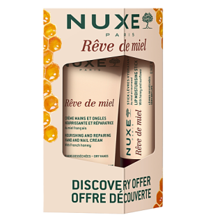 Nuxe – Rêve de Miel Offre Découverte Crème Mains et Stick Lèvres, 30 ml + 4 g