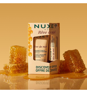 Nuxe – Rêve de Miel Offre Découverte Crème Mains et Stick Lèvres, 30 ml + 4 g