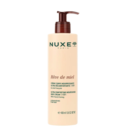 Nuxe – Rêve de Miel Crème Corps Nourrissante Ultra-Réconfortante 48H, 400 ml