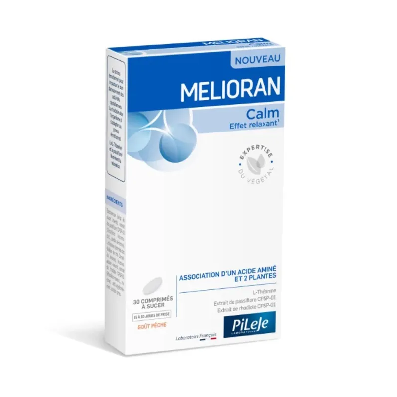 Pileje – Melioran Calm, 30 comprimés à sucer Pileje – Melioran Calm, 30 comprimés à sucer