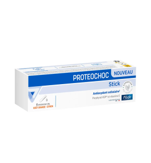 Pileje – Proteochoc Anti-Oxydant cellulaire goût orange-citron, 6 sticks de 5 ml