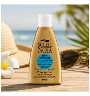 Soleil Noir – Soin vitaminé après-soleil hydratant prolongateur de bronzage, 50 ml