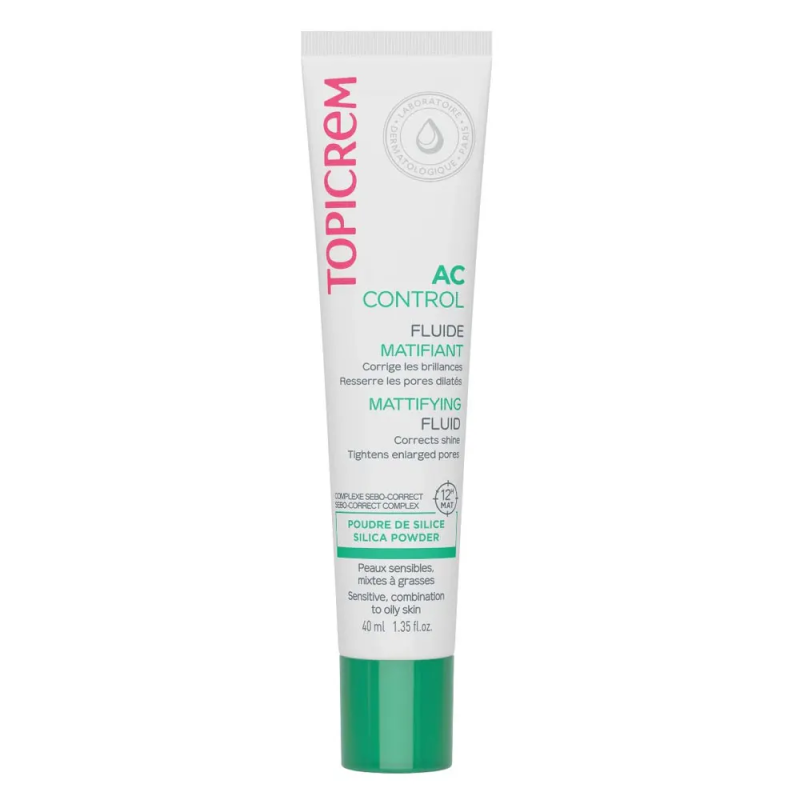 Topicrem – AC Control Fluide matifiant peaux mixtes à grasses, 40 ml Topicrem – AC Control Fluide matifiant peaux mixtes à grasses, 40 ml