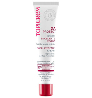 Topicrem – DA PROTECT Crème Émolliente Visage, 40 ml