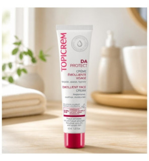 Topicrem – DA PROTECT Crème Émolliente Visage, 40 ml