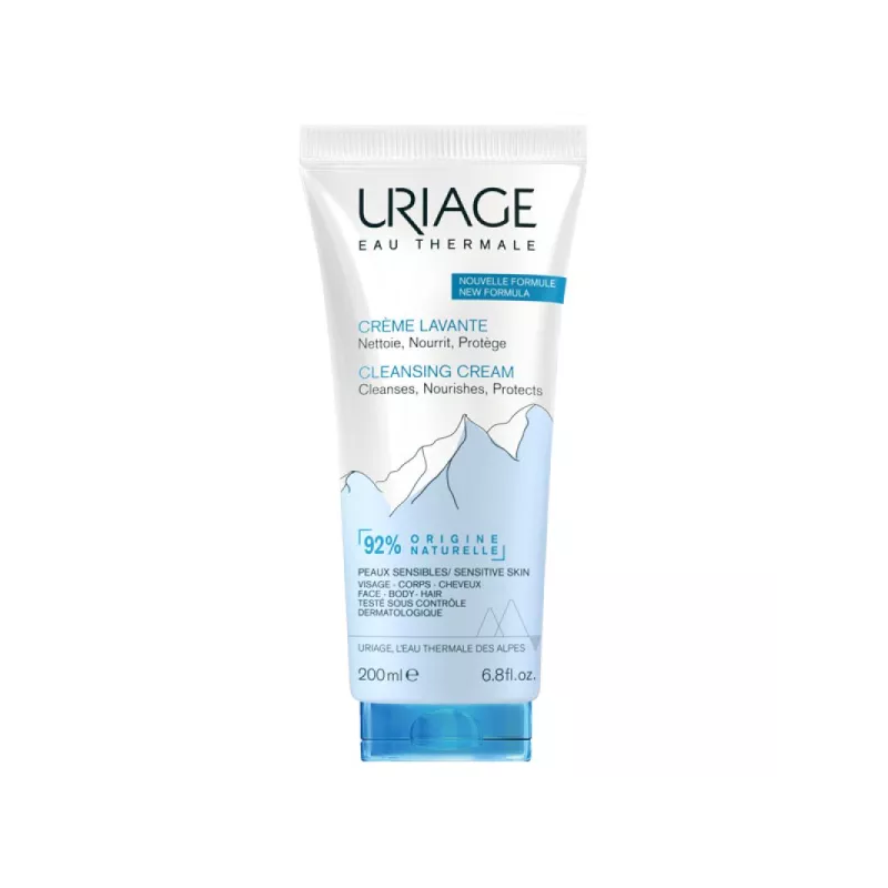 Uriage – Crème lavante surgras moussante sans savon, 200 ml Uriage – Crème lavante surgras moussante sans savon, 200 ml