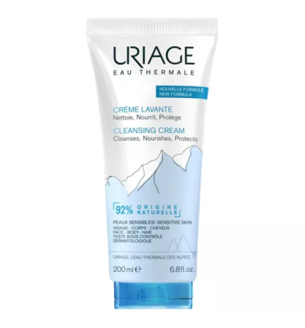 Uriage – Crème lavante surgras moussante sans savon, 200 ml