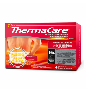Thermacare – Patchs auto-chauffants soulageant les douleurs du bas du dos, 4 unités