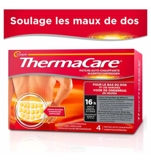 Thermacare – Patchs auto-chauffants soulageant les douleurs du bas du dos, 4 unités