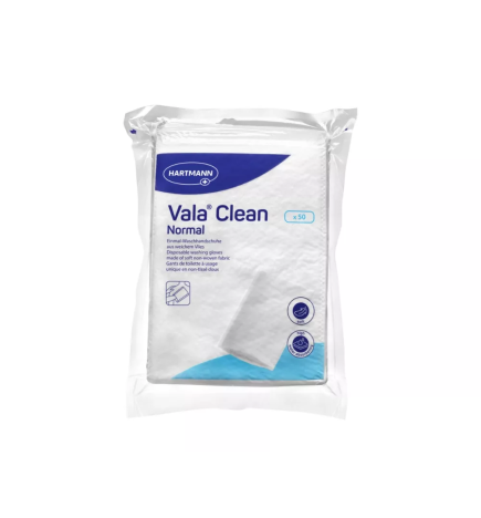 Hartmann – Vala®Clean gants de toilette à usage unique, 50 pièces