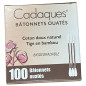 Cadaques – Bâtonnets ouatés en coton naturel et tige en bambou, 100 unités Cadaques – Bâtonnets ouatés en coton naturel et tige en bambou, 100 unités