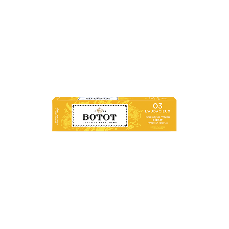 Botot – Dentifrice Jaune au citron, 75 ml Botot – Dentifrice Jaune au citron, 75 ml