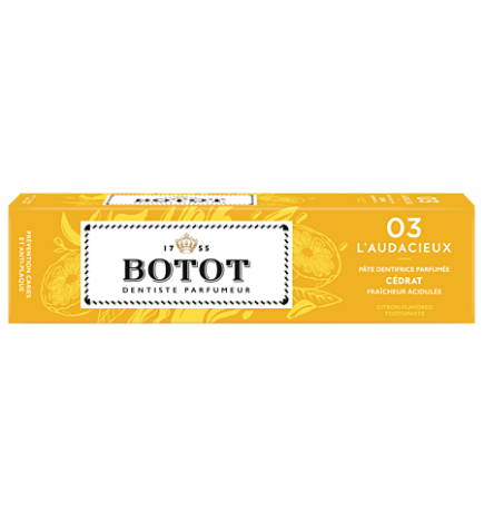 Botot – Dentifrice Jaune au citron, 75 ml