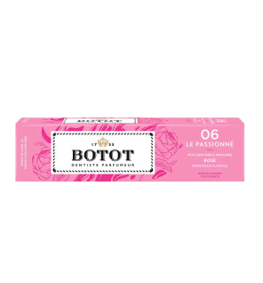 Botot – Pâte dentifrice Rose aux essences naturelles, 75 ml