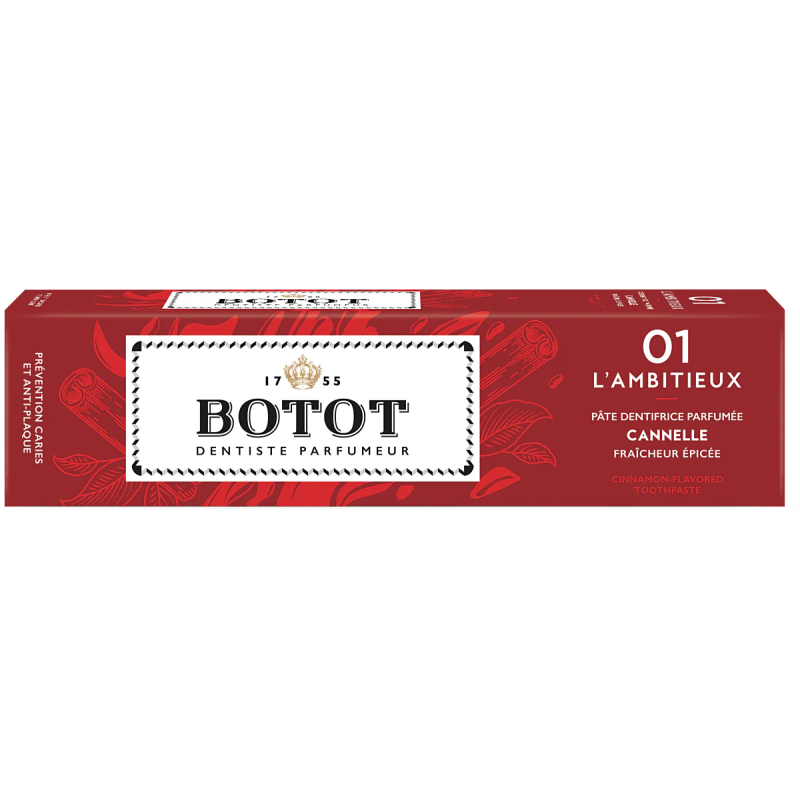 Botot – Dentifrice Rouge à la cannelle, 75 ml Botot – Dentifrice Rouge à la cannelle, 75 ml
