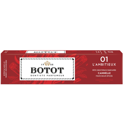 Botot – Dentifrice Rouge à la cannelle, 75 ml
