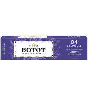Botot – Dentifrice Violet parfumé à la violette, 75 ml
