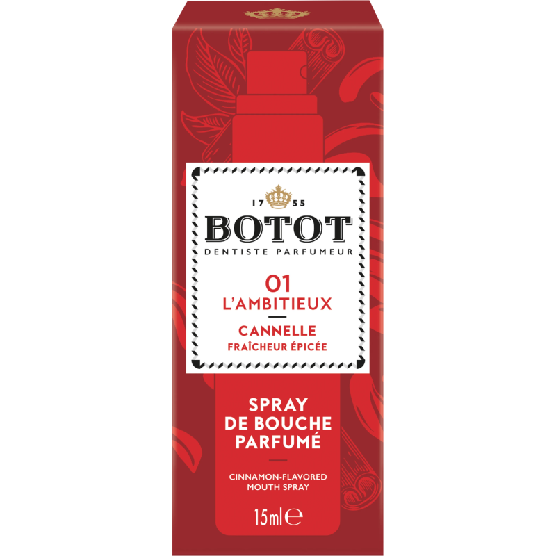 Botot – Spray de bouche parfumé à la cannelle, 15 ml Botot – Spray de bouche parfumé à la cannelle, 15 ml